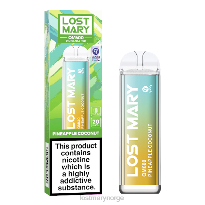 LOST MARY Flavours - tapt mary qm600 engangsvape ananas kokos RB2V169