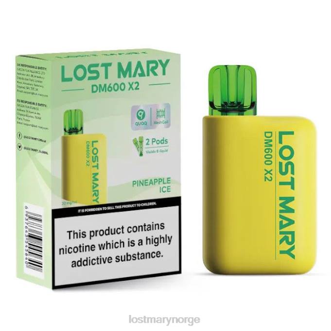 LOST MARY Norge - lost mary dm600 x2 engangsvape ananas is RB2V204