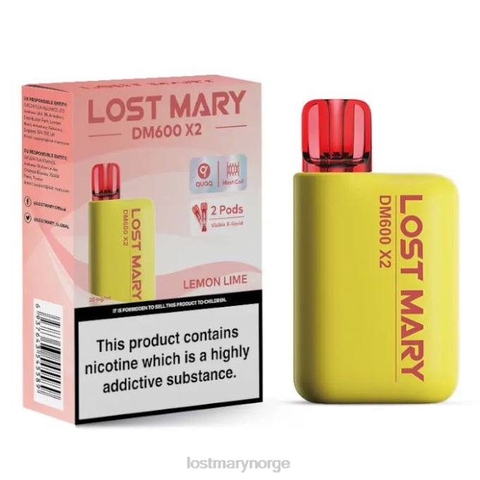 LOST MARY Norge - lost mary dm600 x2 engangsvape sitron lime RB2V194
