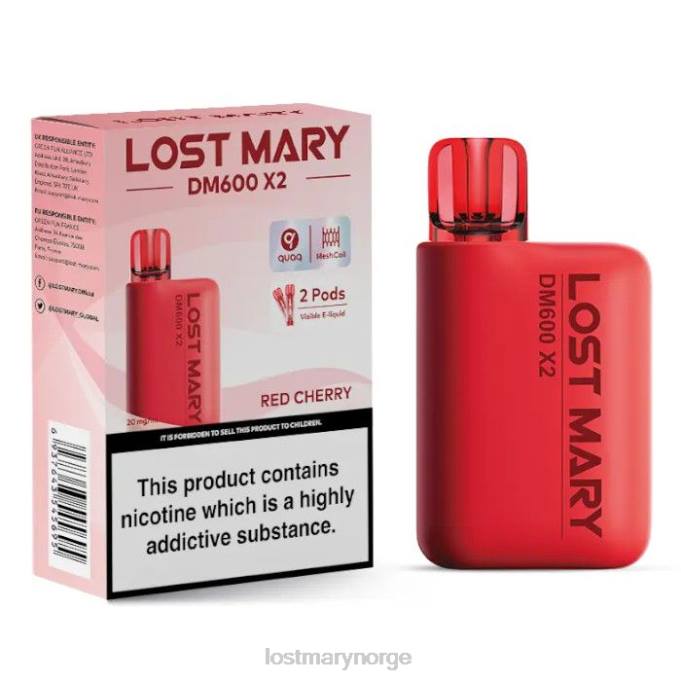 LOST MARY Online Store - lost mary dm600 x2 engangsvape rødt kirsebær RB2V198