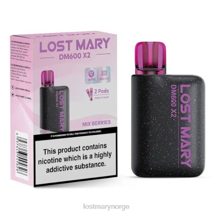 LOST MARY Sale - lost mary dm600 x2 engangsvape bland bær RB2V196