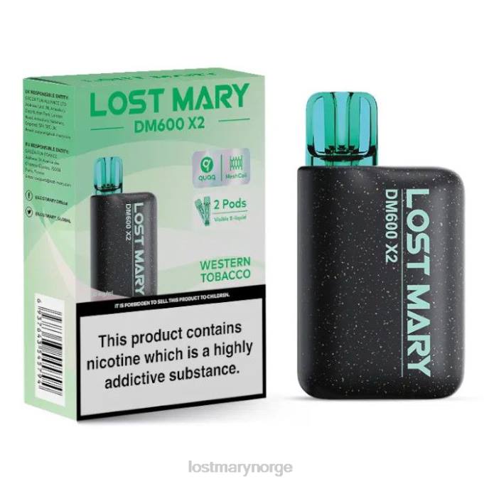 LOST MARY Vape Norge - lost mary dm600 x2 engangsvape vestlig tobakk RB2V201